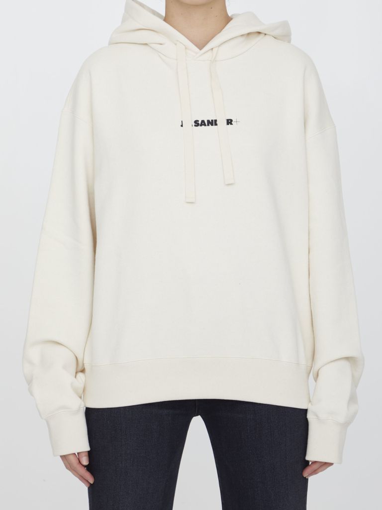 Cotton Hoodie With Logo