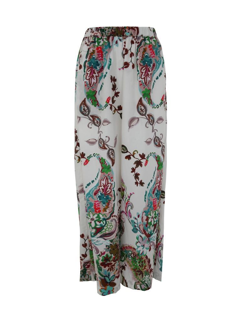 Elastic Patterned Trousers