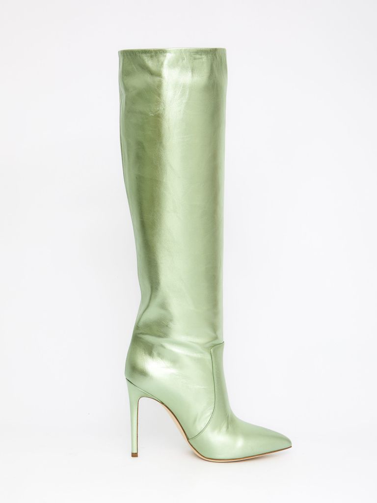 Green Leather Boots