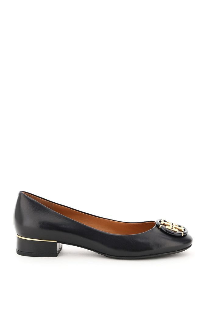 Leather Ballet Flats With Logo
