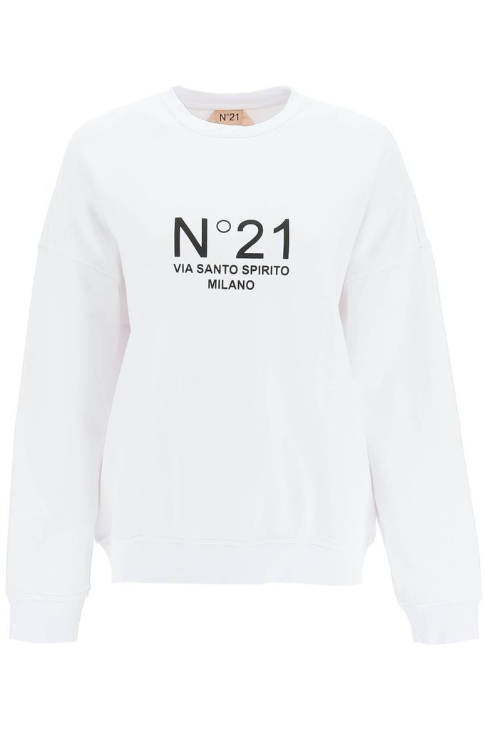 Logo Print Oversized Sweatshirt