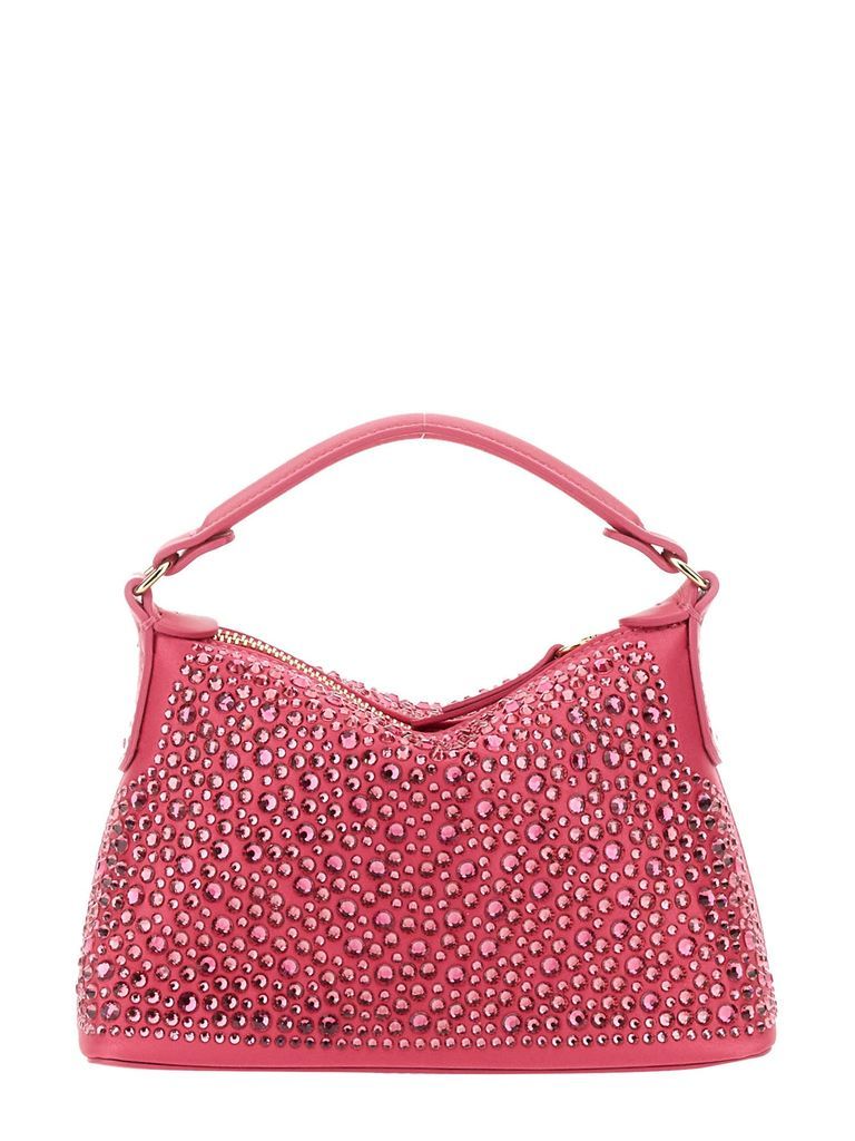 Mini Hobo Bag With Rhinestones