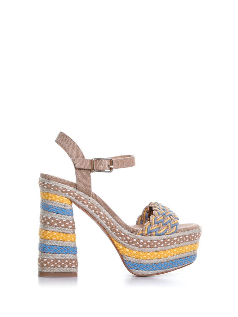Anna Multicolored Sandal With Platform