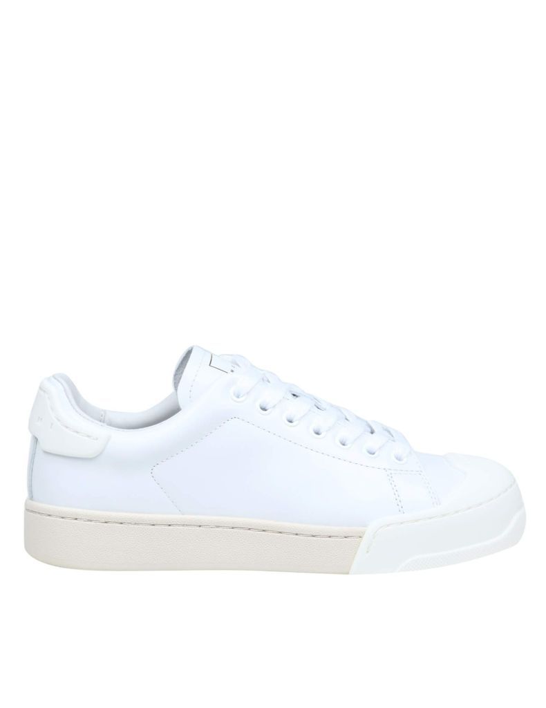 Dada Bumper Sneakers In White Leather
