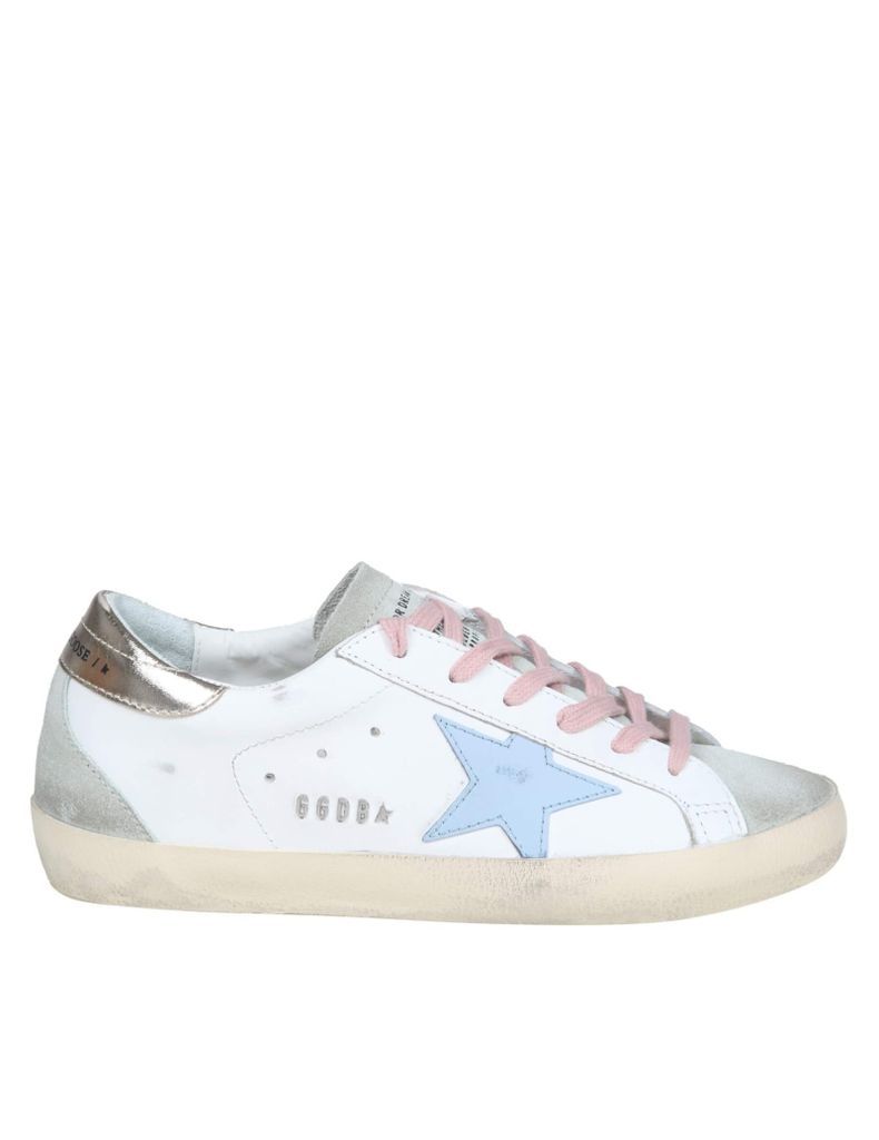 Super Star Sneakers In White Leather