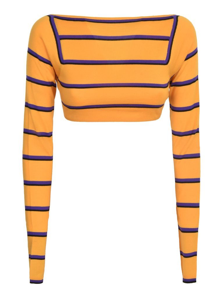 Cropped Stripe Sweater