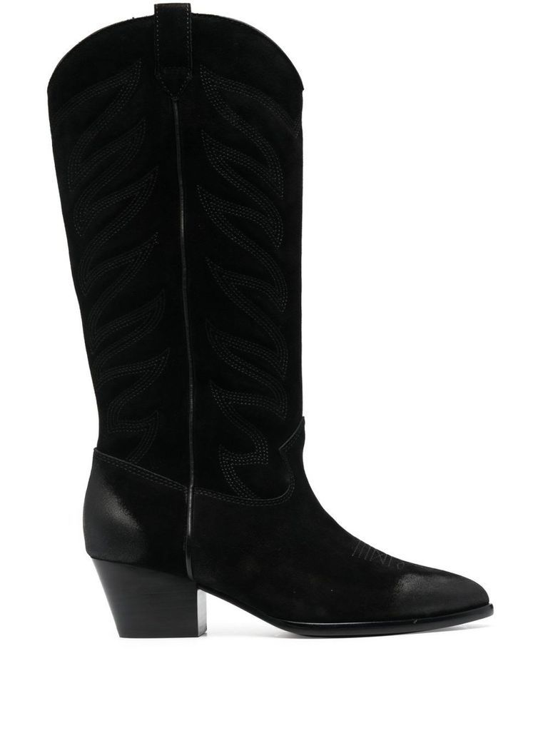 Black Calf Leather Heaven Boots