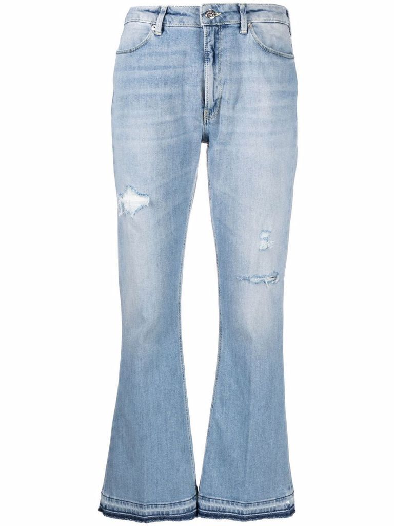 Blue Cotton Blend Jeans