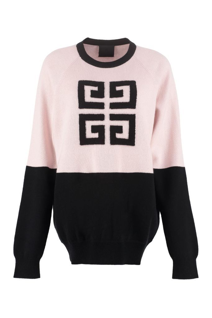 Logo Intarsia Cashmere Sweater