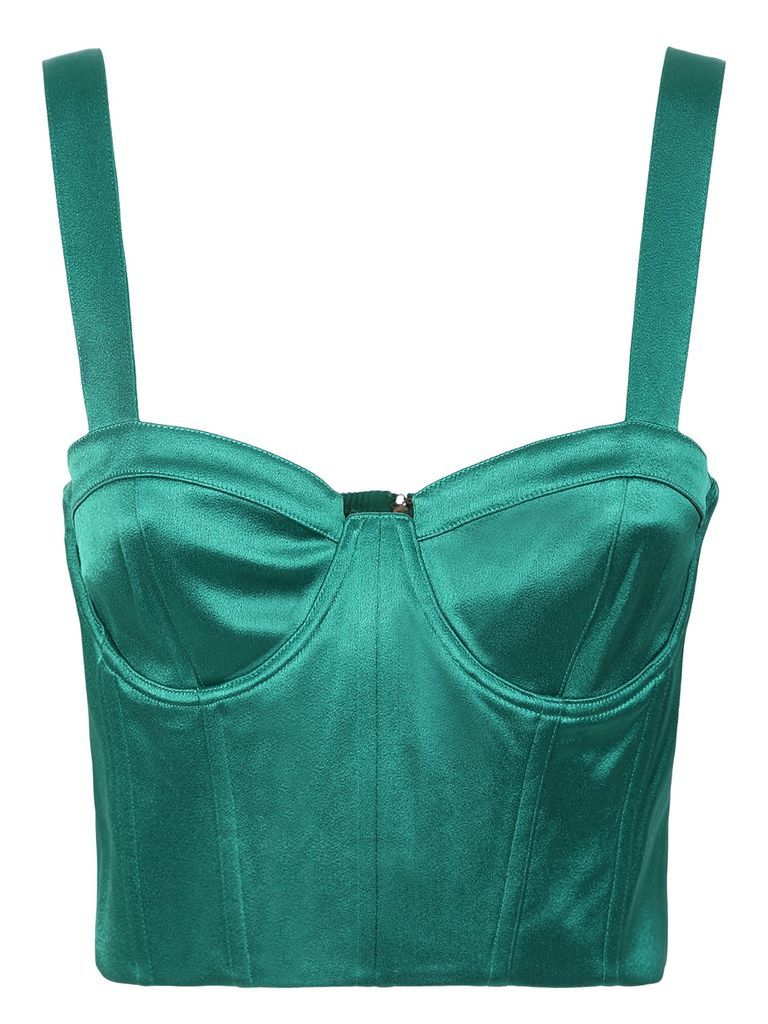 Emerald Green Jeanna Bustier Top