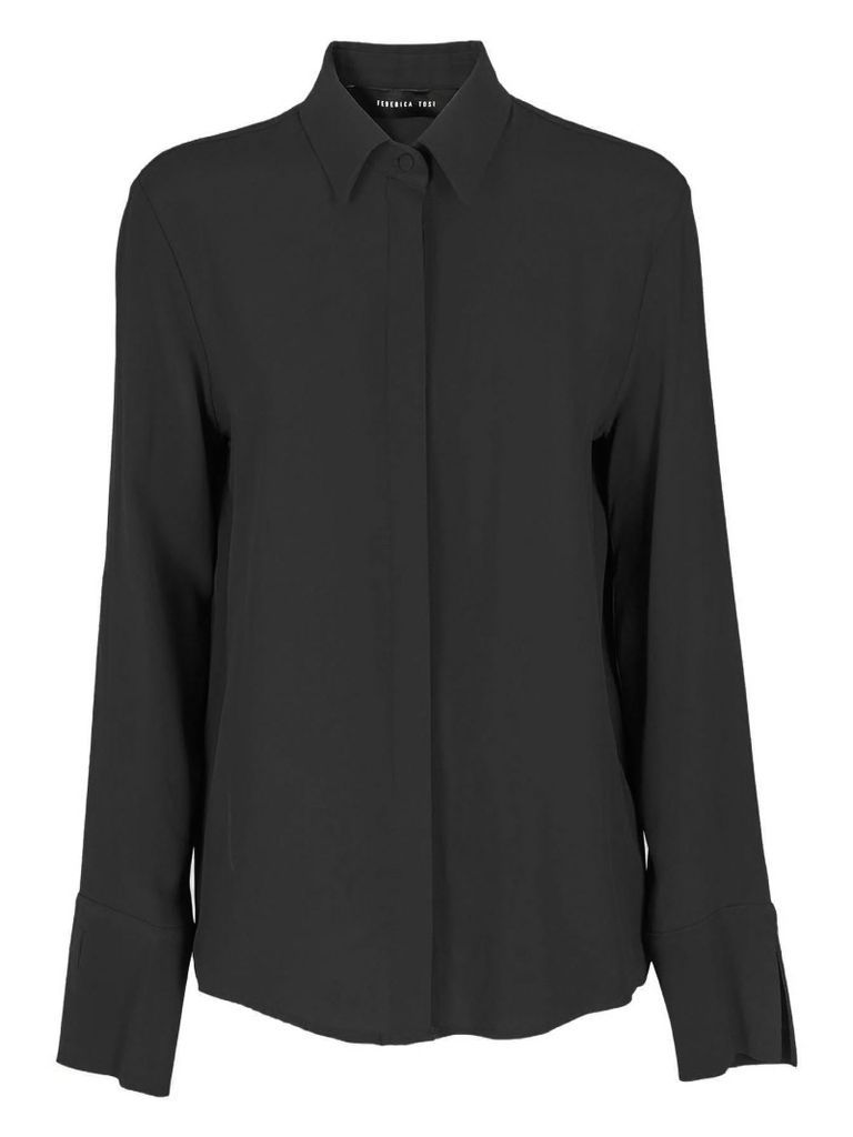 Black Silk Blend Shirt