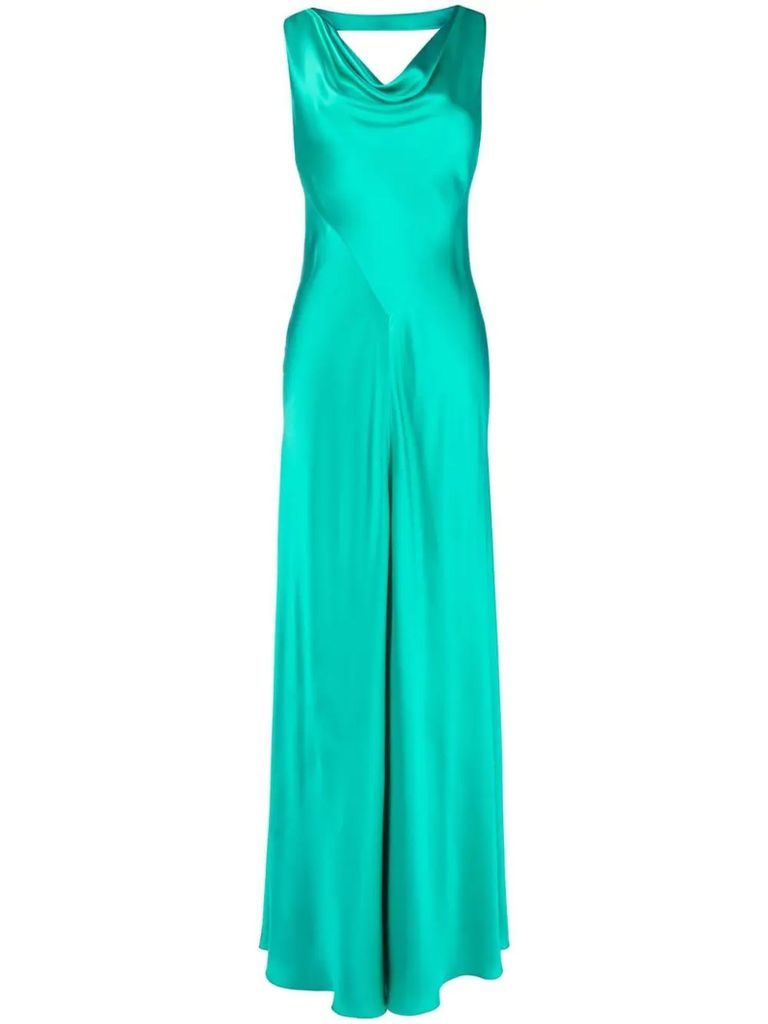 Green Silk Gown