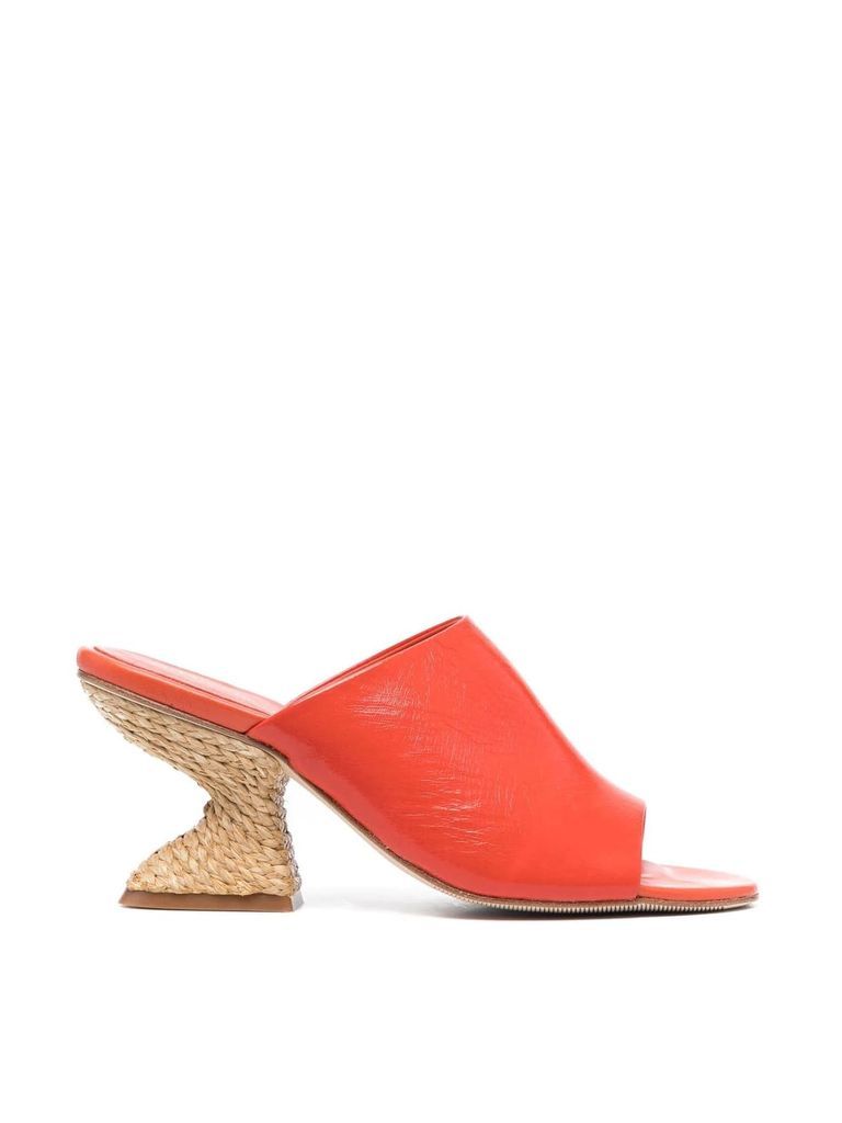 Cali Malory Neon Red Sandals
