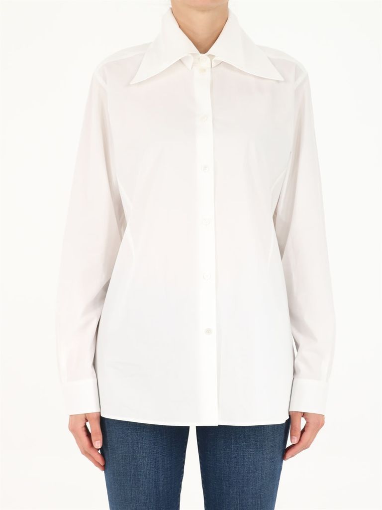 Valentino White Shirt With Double Collar