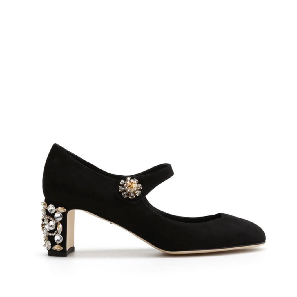 Mary Jane Suede Pumps