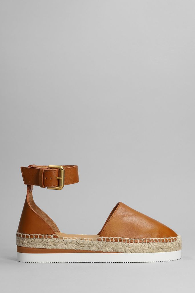 Glyn Espadrilles In Leather Color Leather
