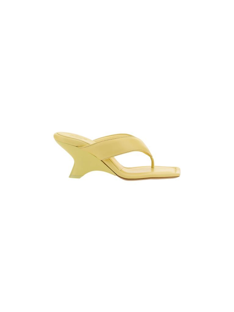 Puffy Thong Mule Sandals