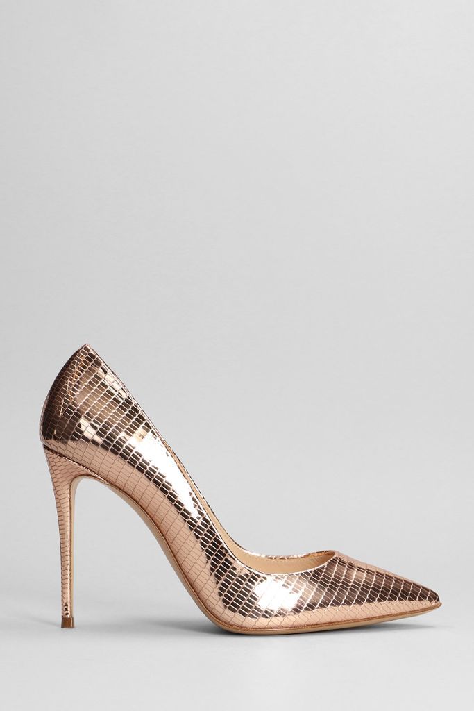 Pumps In Bronze Leather