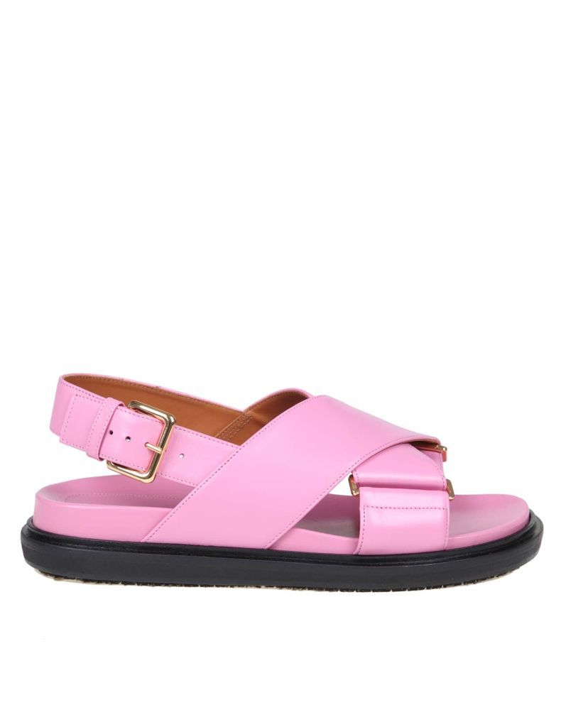 Fussbett Sandal In Pink Color Leather