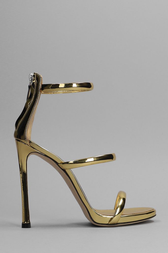 Harmony Sandals In Gold Leather
