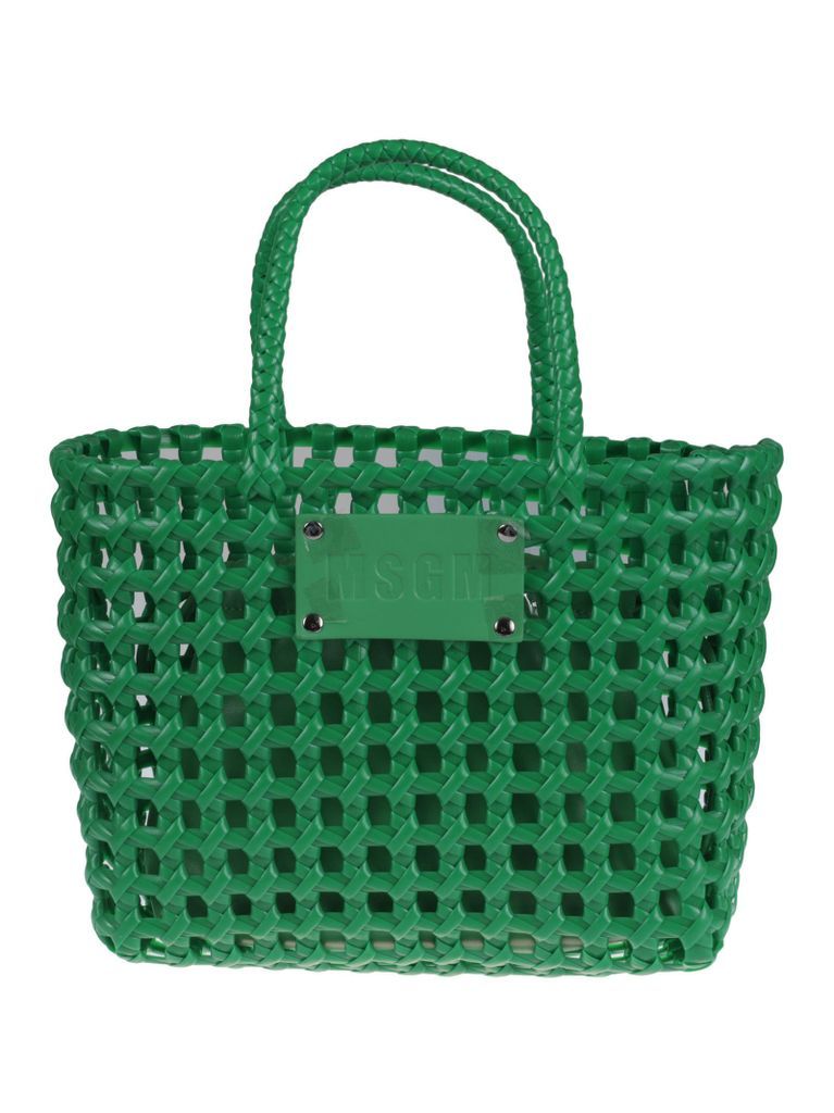 Logo Weaved Shopper Bag