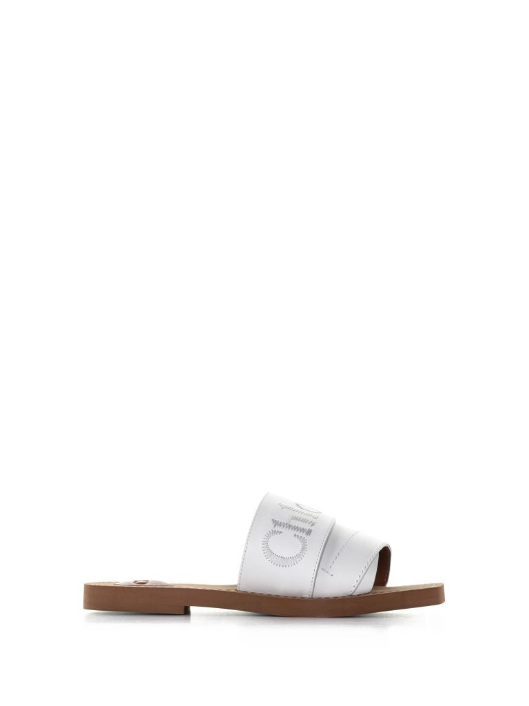 Woody Smooth Leather Slide Sandals