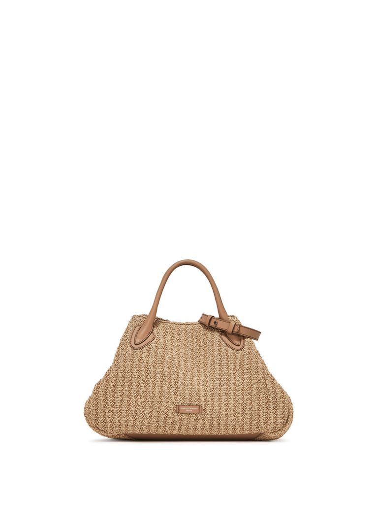 Judy Bag In Straw And Leather