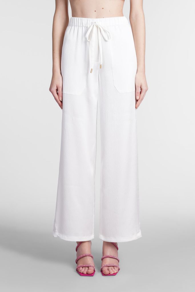 Minaya Pants In White Polyester