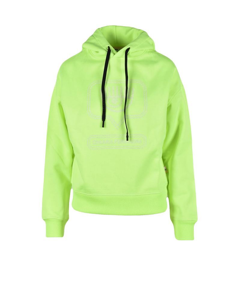 Womens Verde Fluo Sweatshirt