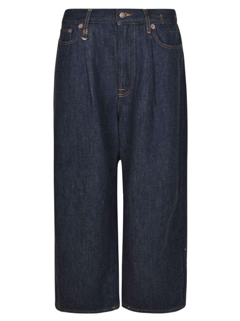Wide Straight Leg 5 Pockets Jeans