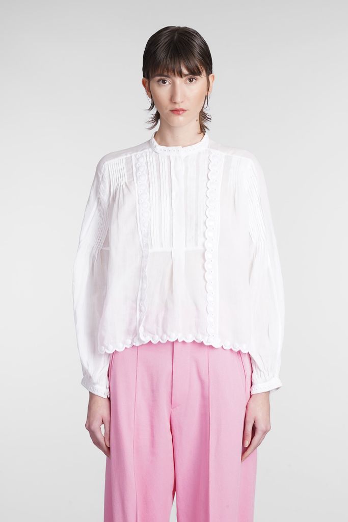 Maly Blouse In White Polyester