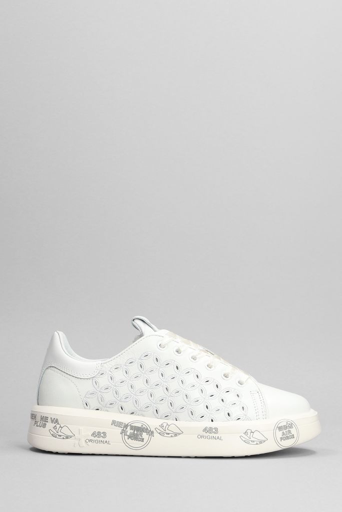 Belle Sneakers In White Leather