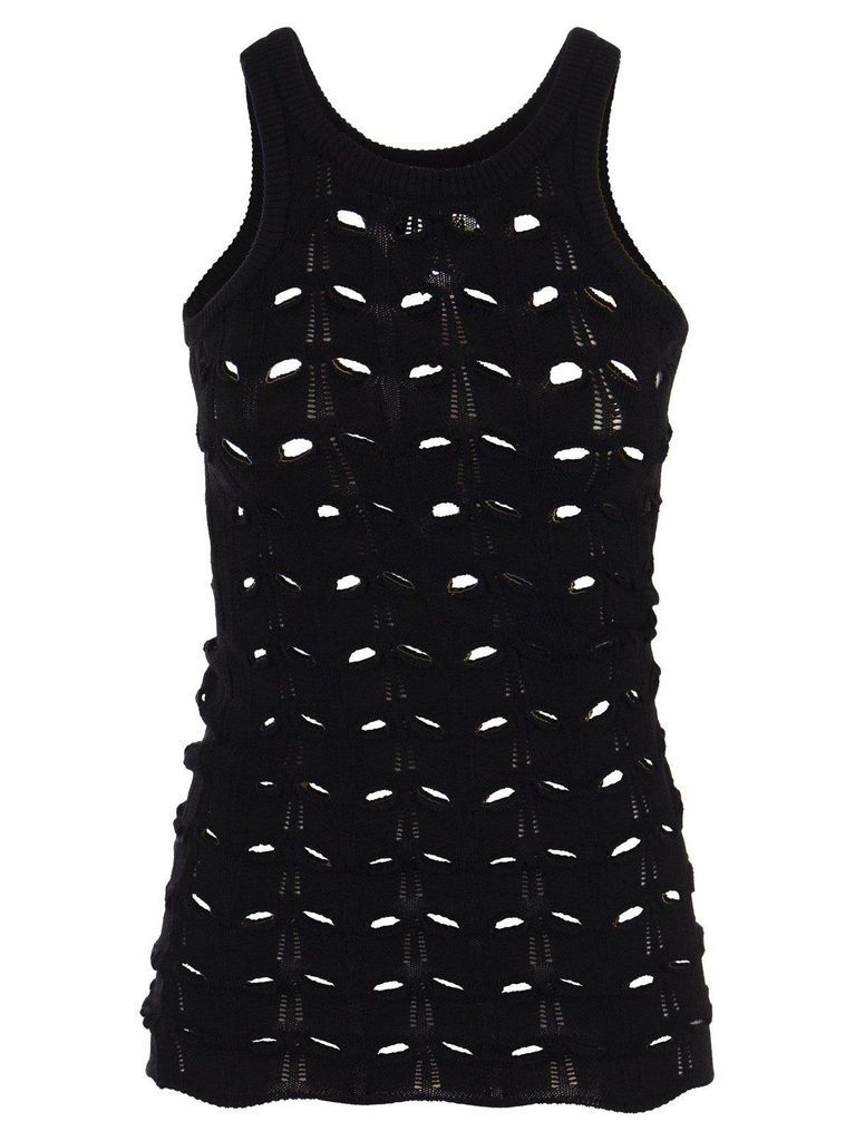 Astice Perforated Sleeveless Top