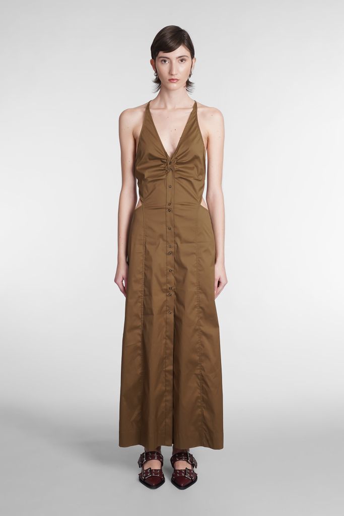 Dress In Brown Cotton