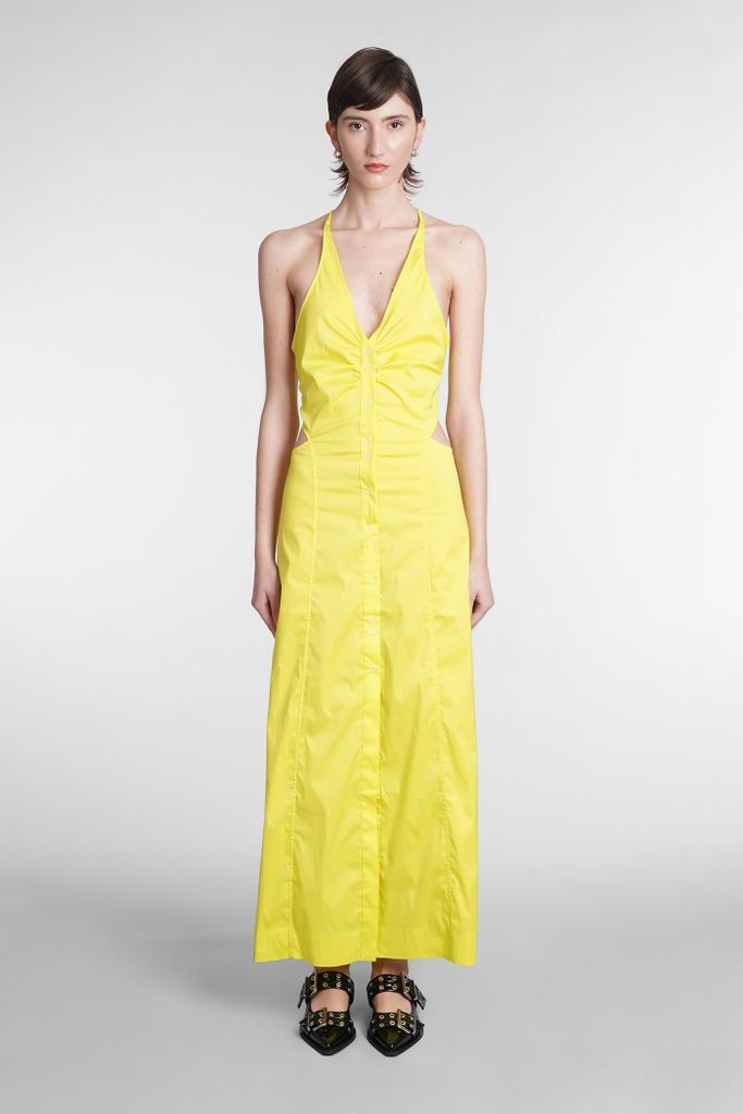 Dress In Yellow Cotton