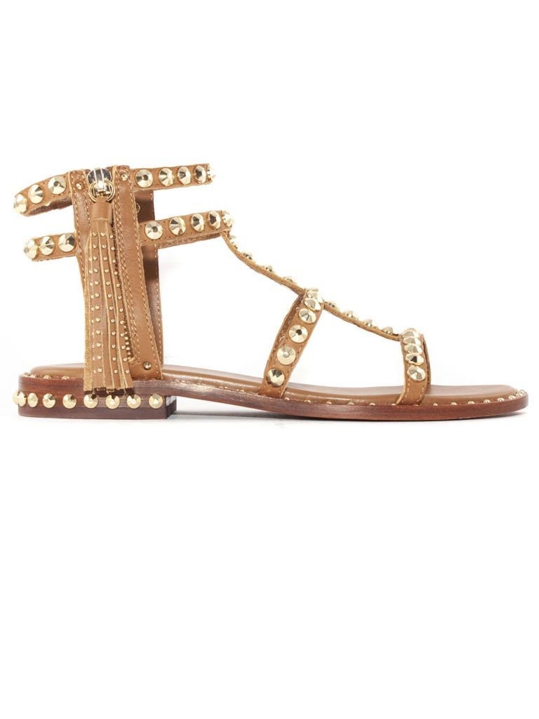 Brown Leather Power Sandals