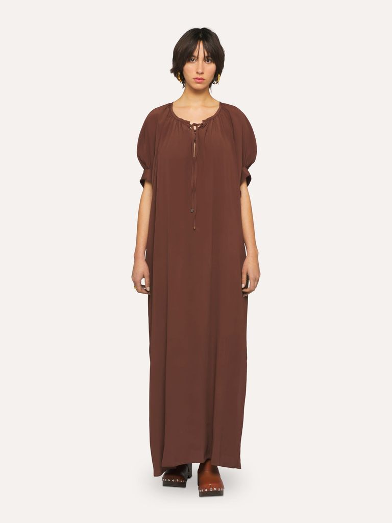 Crepon Maxi Dress