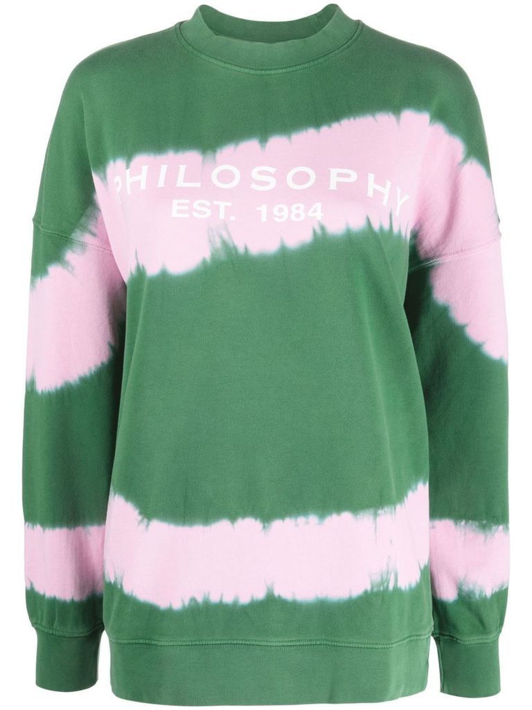 Green And Pink Cotton Sweatshirt