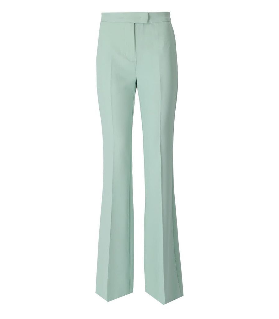 Green Flare Trousers