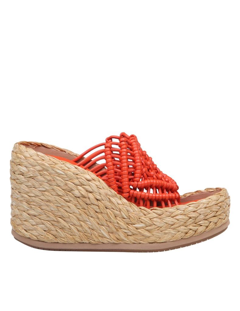 Moira Sandal In Woven Leather
