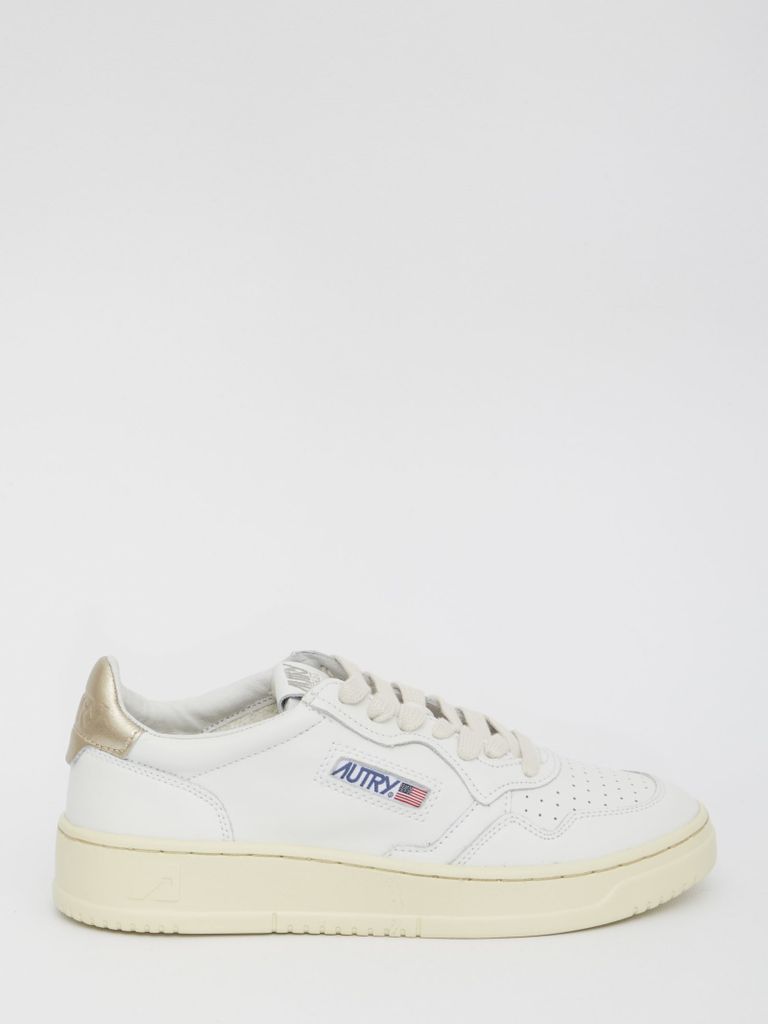 Medalist White And Gold Sneakers