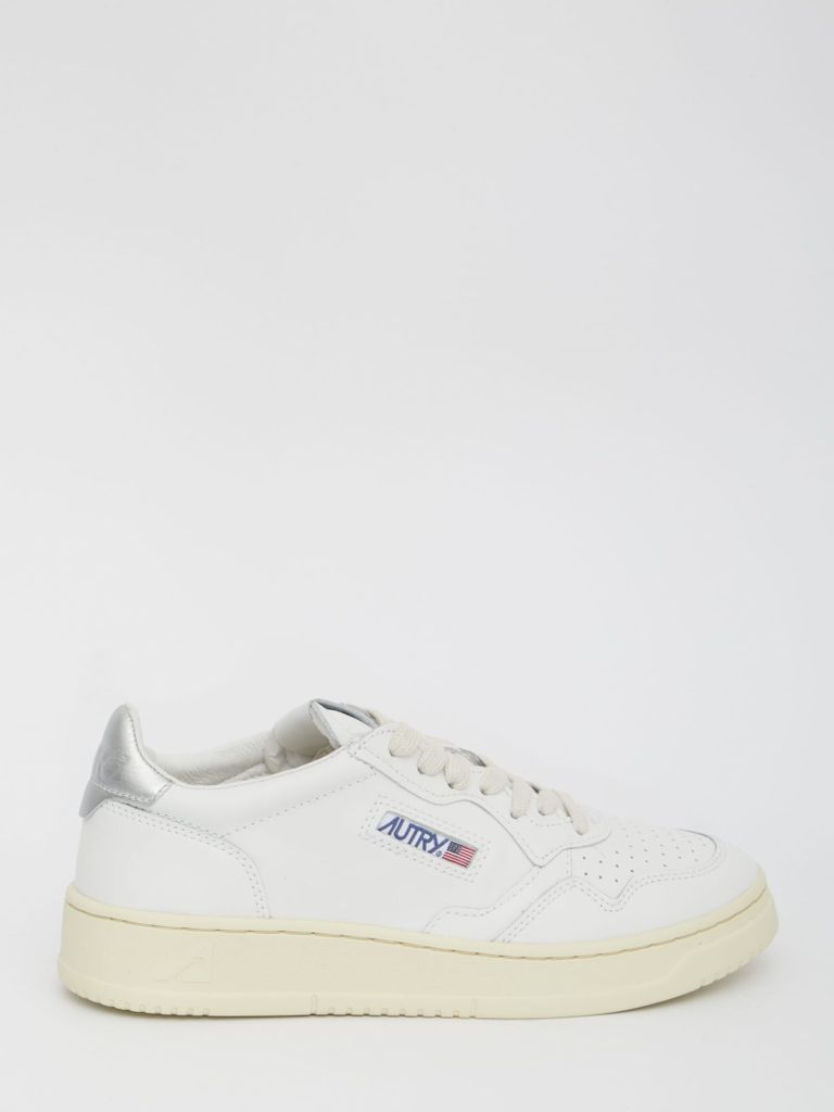 Medalist White And Silver Sneakers
