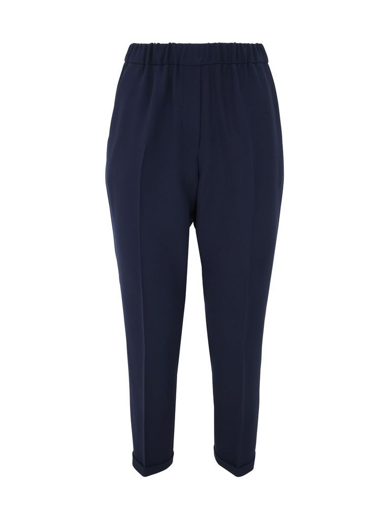 Rosalba Trousers With Elastic Waist And Lapel