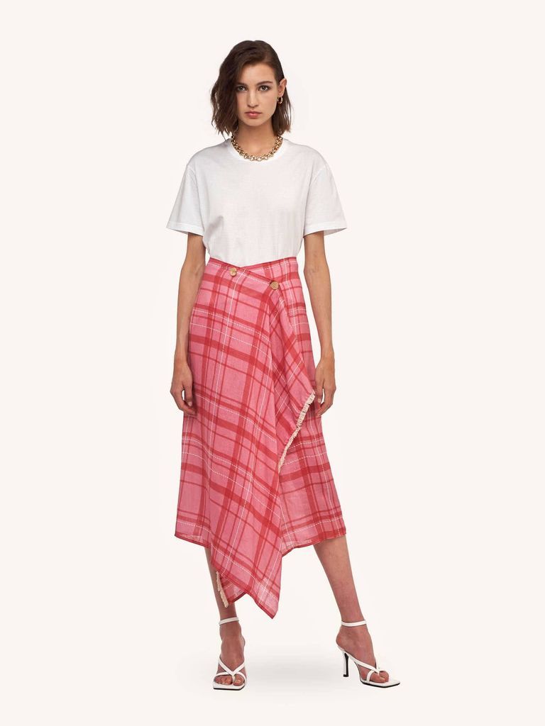 Tartan Linen Skirt