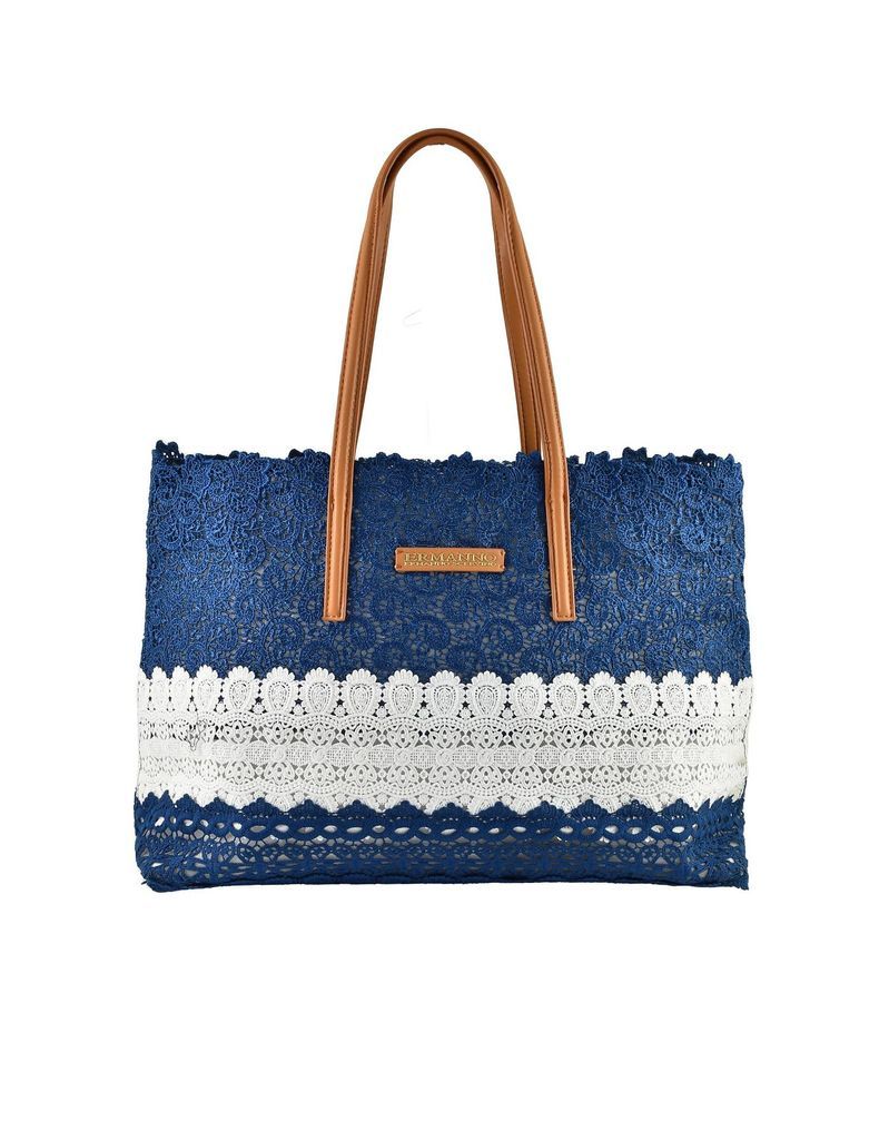 Womens Blue / White Handbag