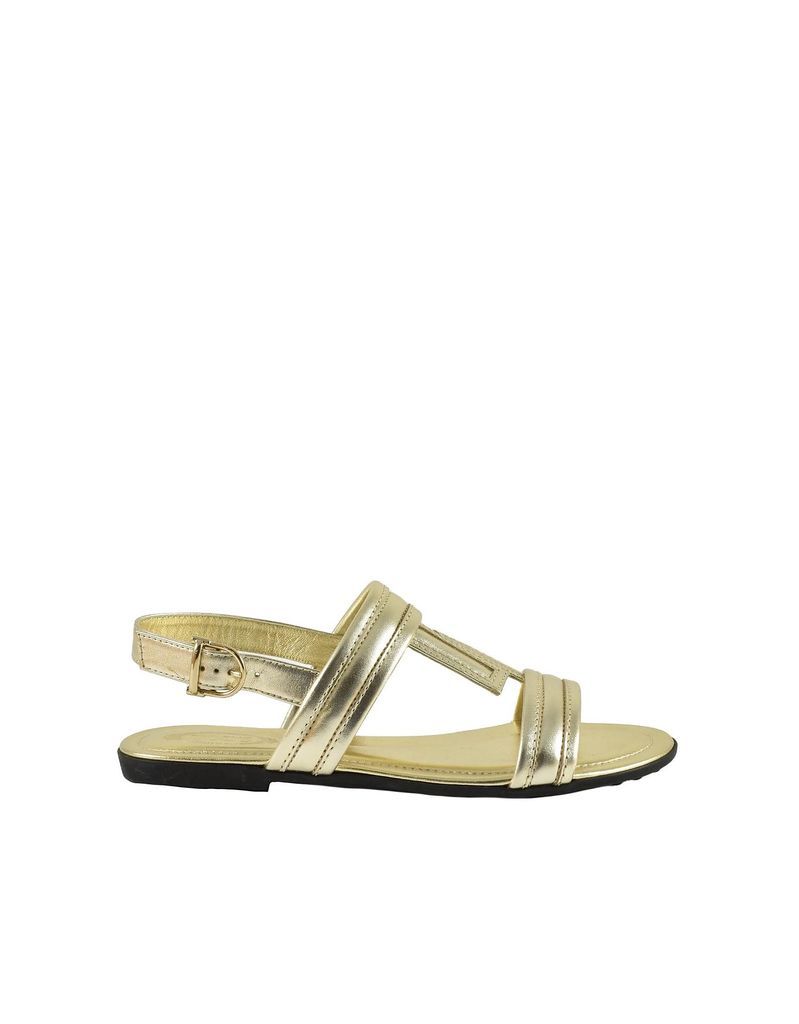 Womens Gold Sandals