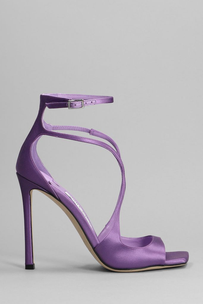 Azia 110 Sandals In Viola Leather