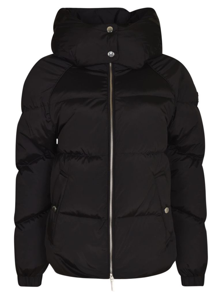 Buttoned Hood Padded Jacket
