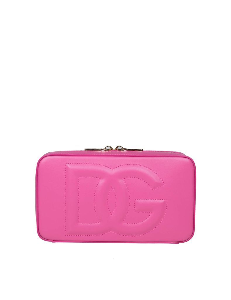 Dolce E Gabbana Case Bedroom Bag In Smooth Calfskin Color Wisteria