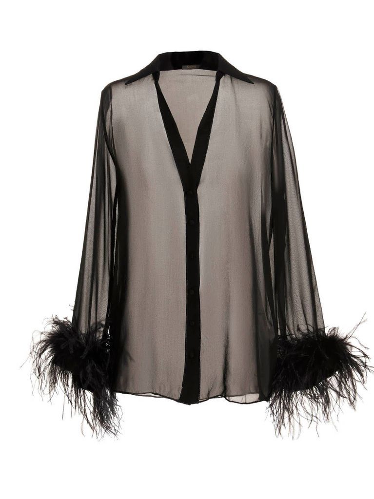 Feather Silk Blouse